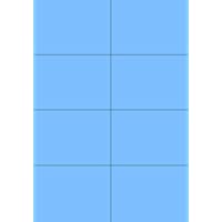 Los mejores  - Kores Universal-Etiketten- 105 x 74 mm- ohne Rand- blau